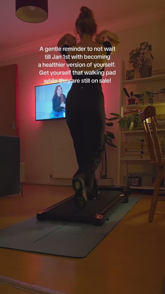 2-in-1 Folding Walking Pad Treadmill with Incline & Remote