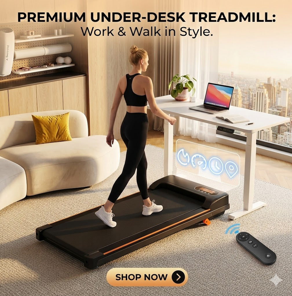2-in-1 Folding Walking Pad Treadmill with Incline & Remote